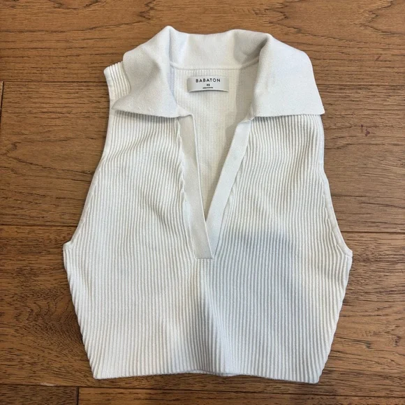 Babaton Sculpt Knit Polo Top - Picture 2 of 5